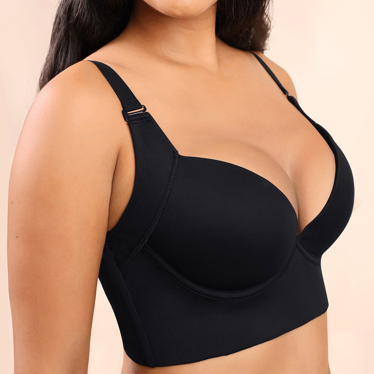 Under Arm Compression Push Up Bra