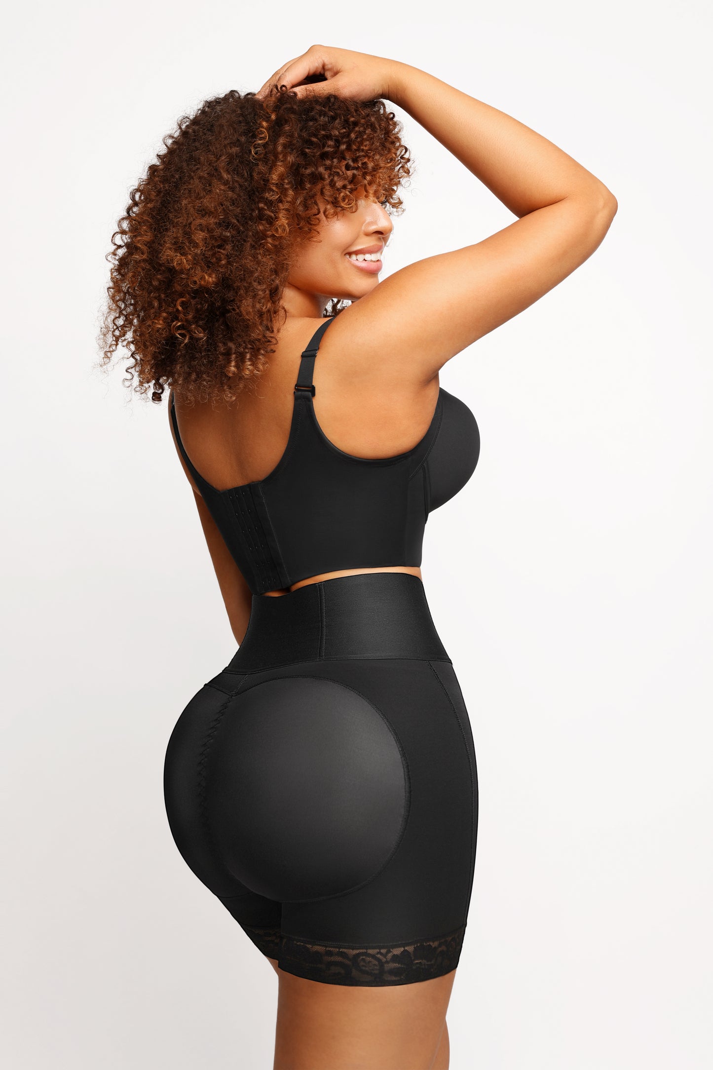 Mid Waist Compression Butt Lift Shaper Shorts