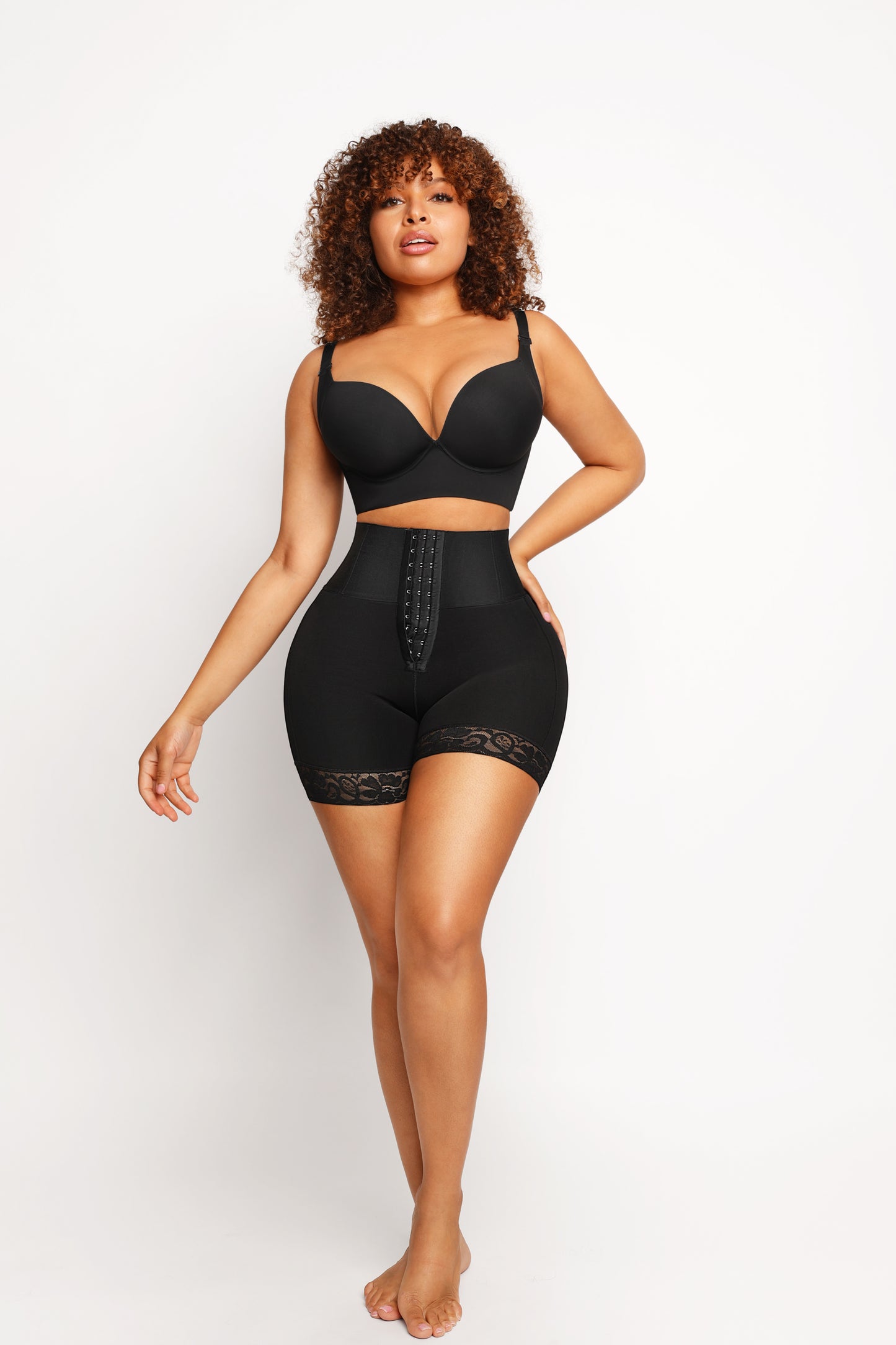 Mid Waist Compression Butt Lift Shaper Shorts